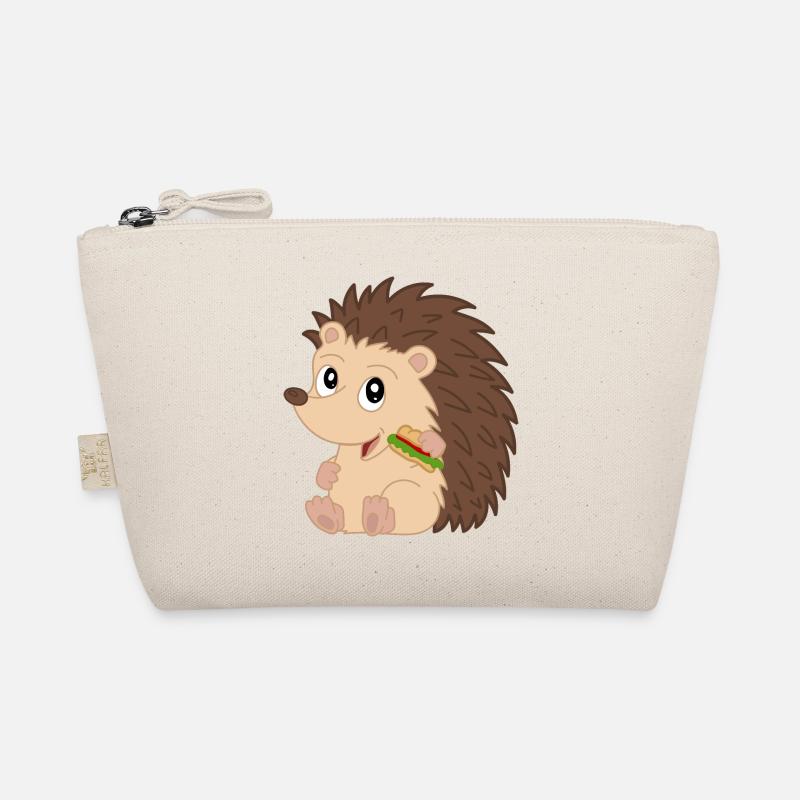 Mignon bébé hérisson avec sandwich Trousse biologique