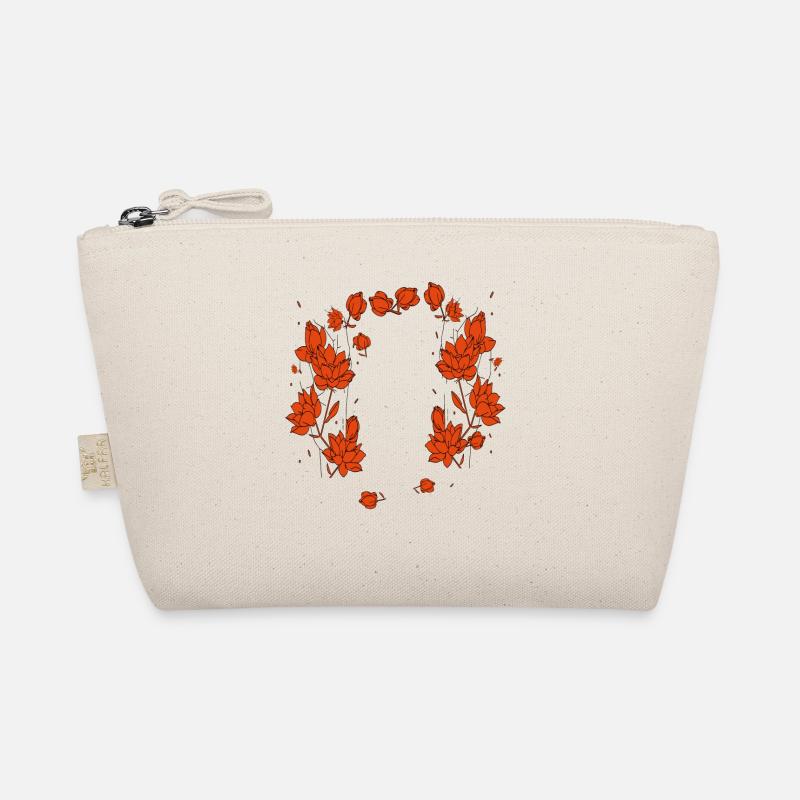 Red Flowers Organic Pouch
