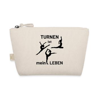 Turnen ist mein Leben , Gymnastik - Bio-Täschchen - Natur - Vorne