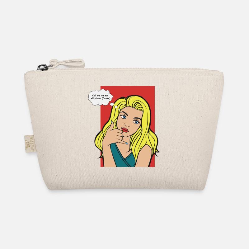 Pop Art Blonde with Thought Bubble Organic Pouch