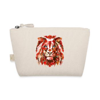 Red Lion's Head - Zodiac sign Leo - Organic Pouch - nature - Front
