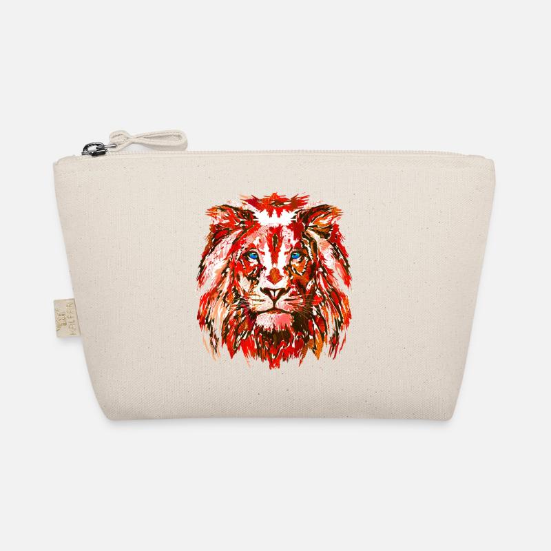 Roter Löwenkopf - Sternzeichen Löwe Bio-Täschchen