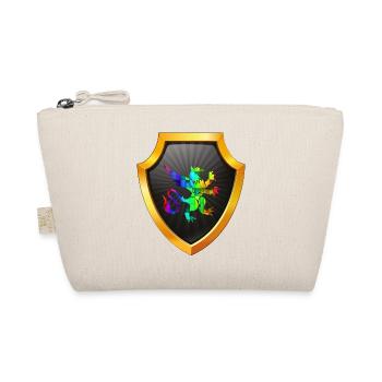 Shield logo esports emblem Sword Crest symbol lion - Organic Pouch - nature - Front