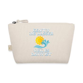 Lehrer Wasser Deutsch Humor Geschenk - Bio-Täschchen - Natur - Vorne