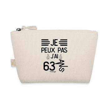 Je Peux Pas J Ai 63 Ans cadeau d anniversaire - Trousse biologique - nature - Devant