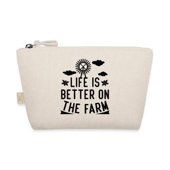 La vie est meilleure à la ferme - Trousse biologique - nature - Devant