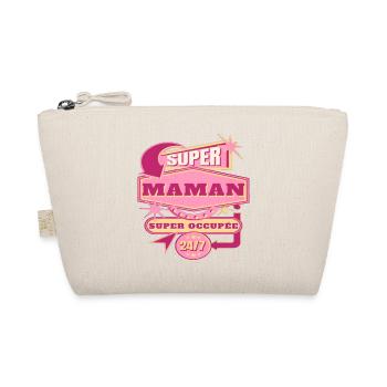 Super maman super occupée humour mère cadeau drôle - Trousse biologique - nature - Devant