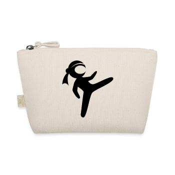 ninja fighter symbol comic kids fighting - Bio-Täschchen - Natur - Vorne
