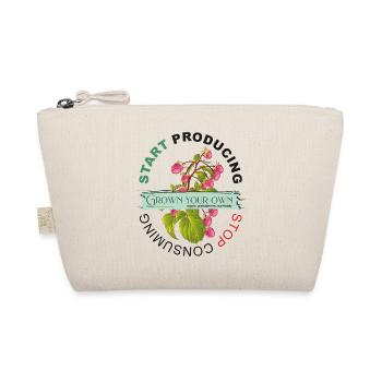 START PRODUCING | STOP CONSUMING - Organic Pouch - nature - Front