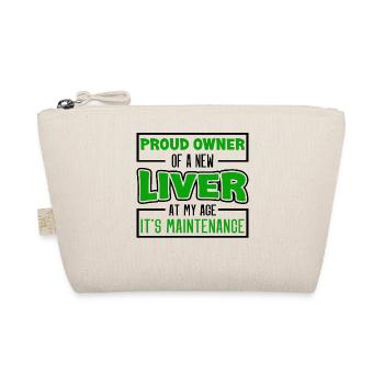 Liver Transplant Organ Donor Design - Organic Pouch - nature - Front