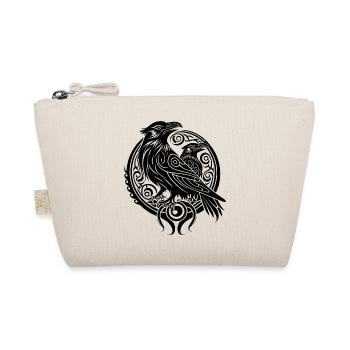 Odins Raben Hugin Munin Tribal Tattoo Wikinger - Bio-Täschchen - Natur - Vorne