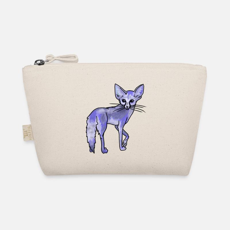 Magischer Wüstenfuchs, Blau - Bio-Täschchen - Natur