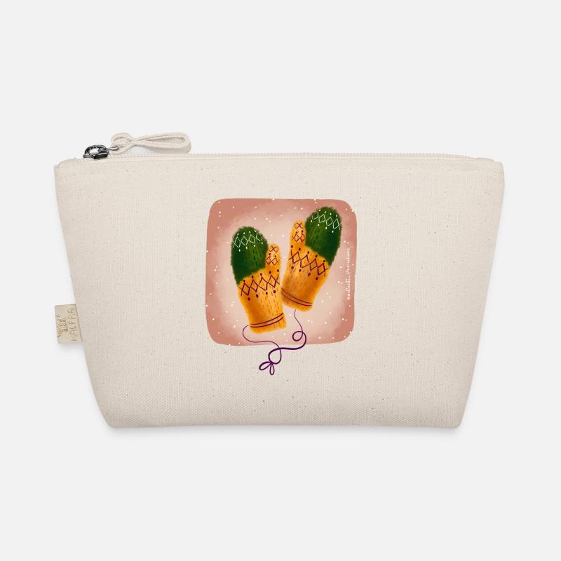 gestrickte Handschuhe Bio-Täschchen