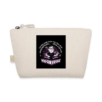 villains village logo Bat - Bio-Täschchen - Natur - Vorne