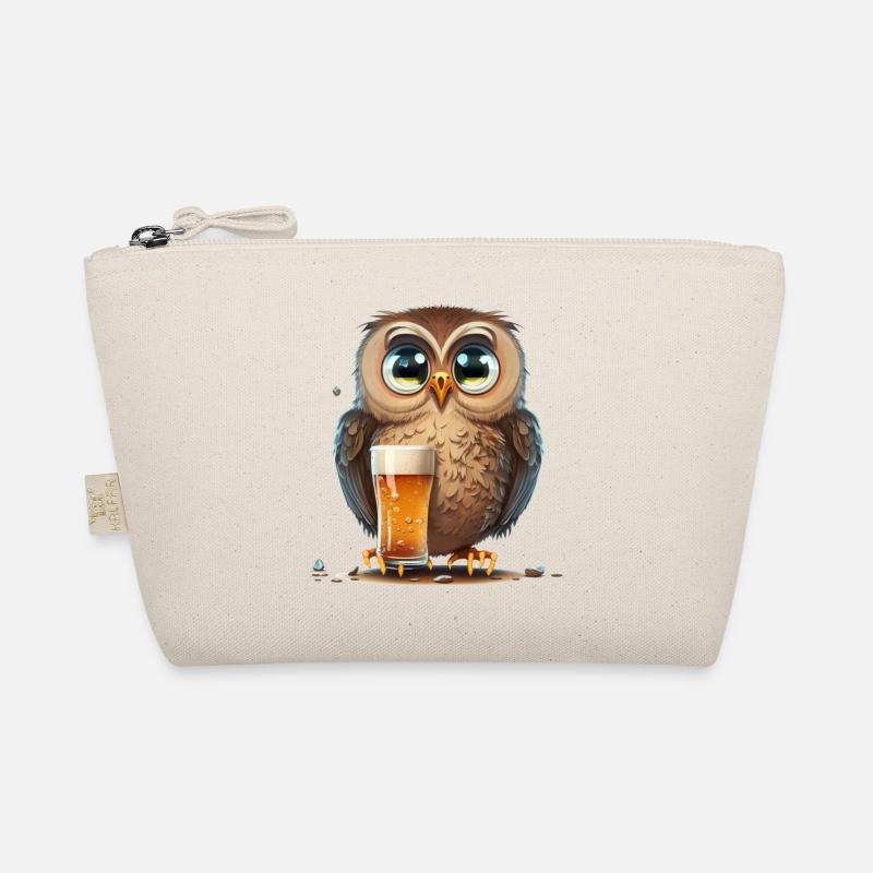 Süße Bier Eule Bio-Täschchen
