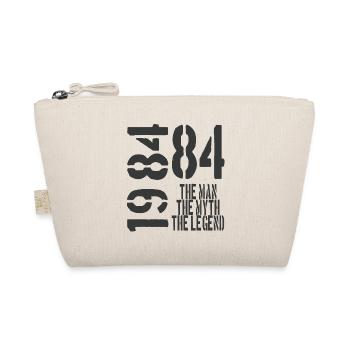 Year of birth 1984 dad - Organic Pouch - nature - Front