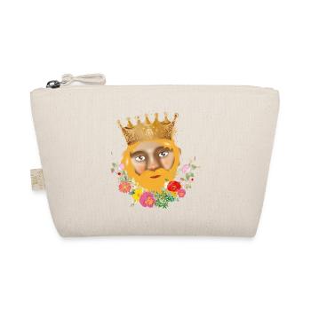 The King with Crown as Puppets Theater Portrait - Organic Pouch - nature - Front