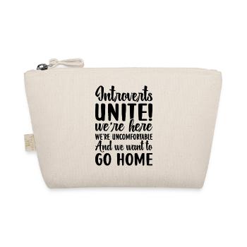 Introverted Shy Antisocial - Organic Pouch - nature - Front