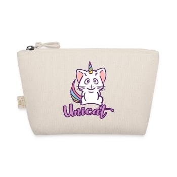 Niedliche Katze Unicat - Bio-Täschchen - Natur - Vorne