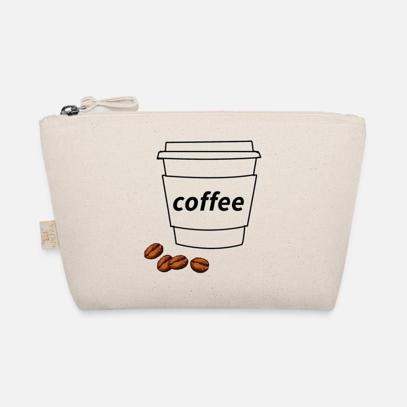 Becher mit 4 Kaffeebohnen Bio-Täschchen