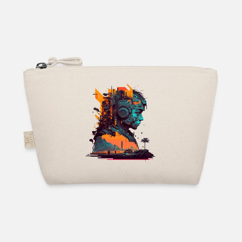 Top-class sci-fi artwork with cyborg Organic Pouch