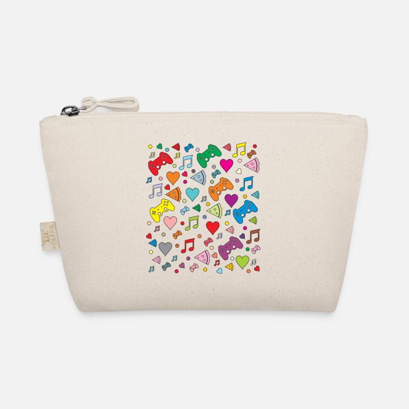 Game Pattern Organic Pouch