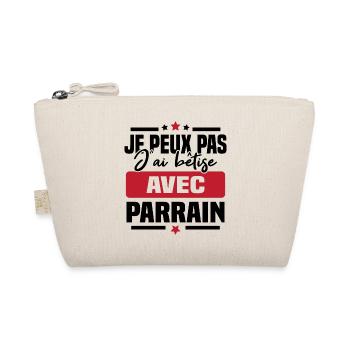 Je peux pas j ai bêtise avec parrain - Trousse biologique - nature - Devant