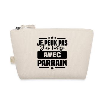 Je peux pas j ai bêtise avec parrain - Trousse biologique - nature - Devant