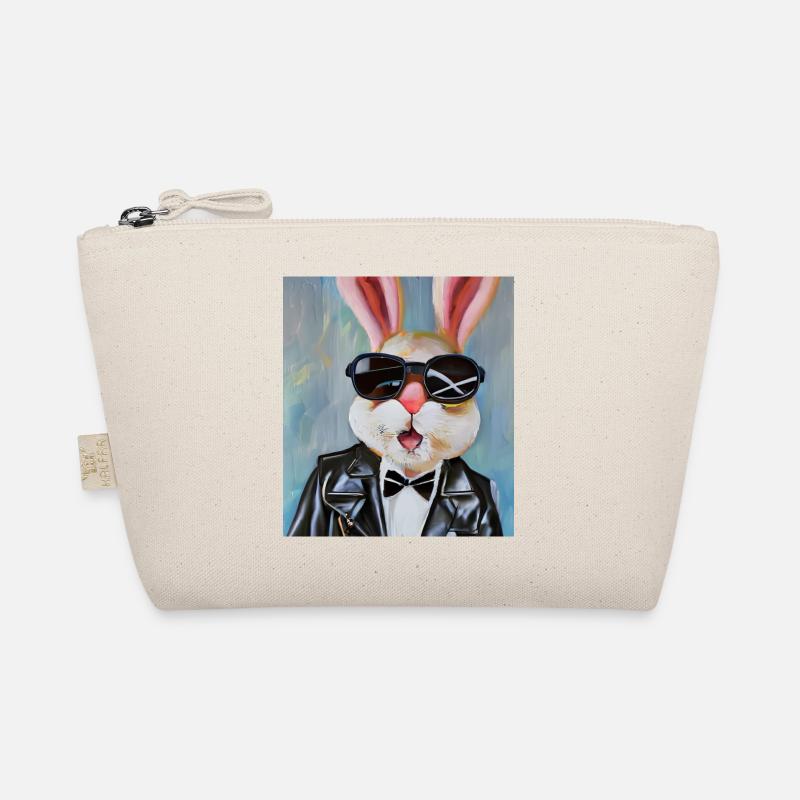 Stylischer Hase Bio-Täschchen