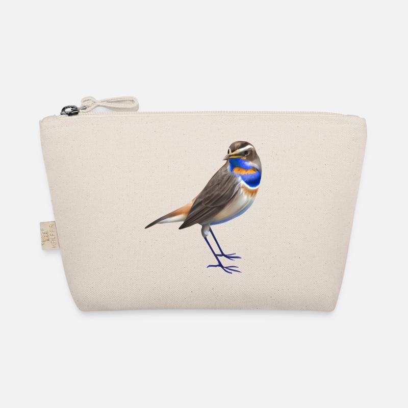 Blaukehlchen Vogel - Bio-Täschchen - Natur