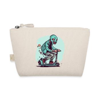 Das Monster auf dem Roller - Bio-Täschchen - Natur - Vorne