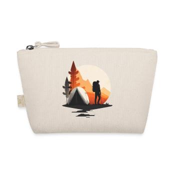 Motif de randonnée avec tente pour campeurs et aventuriers - Trousse biologique - nature - Devant