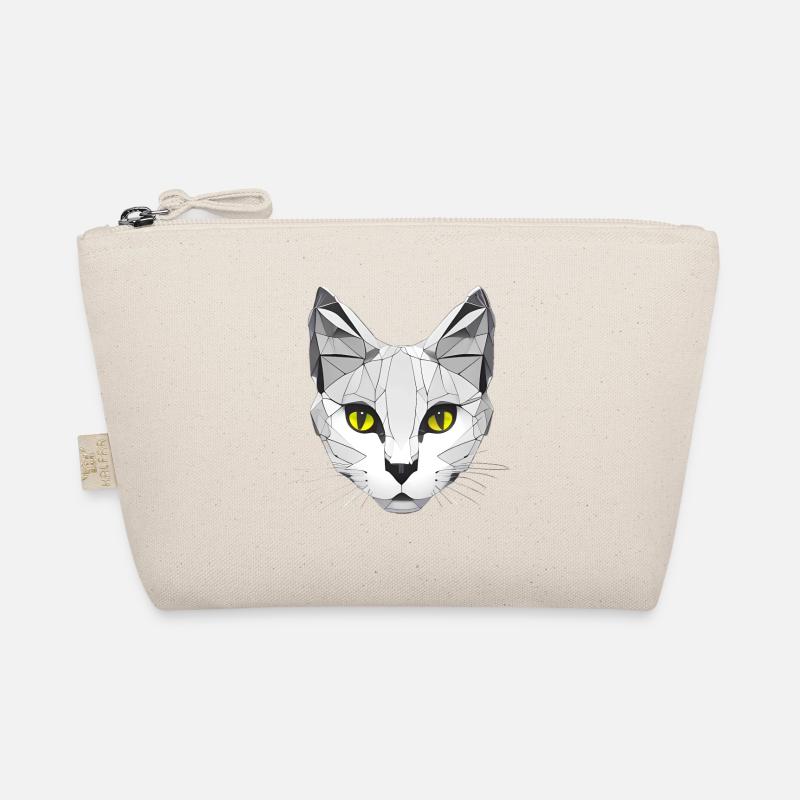 Cat Graphic Low Poly Organic Pouch