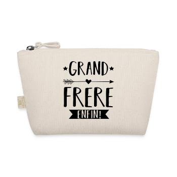 Grand frère enfin annonce naissance bébé cadeau - Trousse biologique - nature - Devant