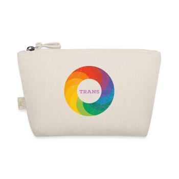 Rainbow Ring "Trans" Pink - Organic Pouch - nature - Front