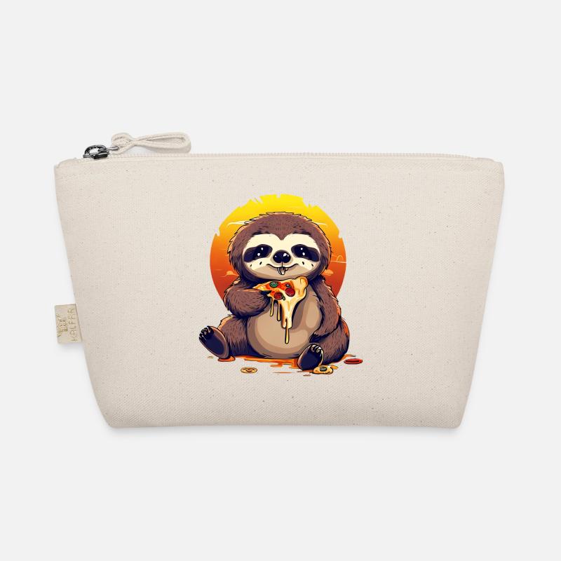 Pizza sloth in the sunset Organic Pouch