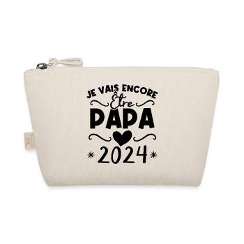Je vais encore être papa en 2024 Cadeau futur papa - Trousse biologique - nature - Devant