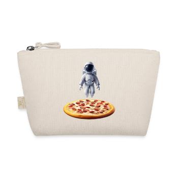 Hovering astronaut over pizza - Organic Pouch - nature - Front