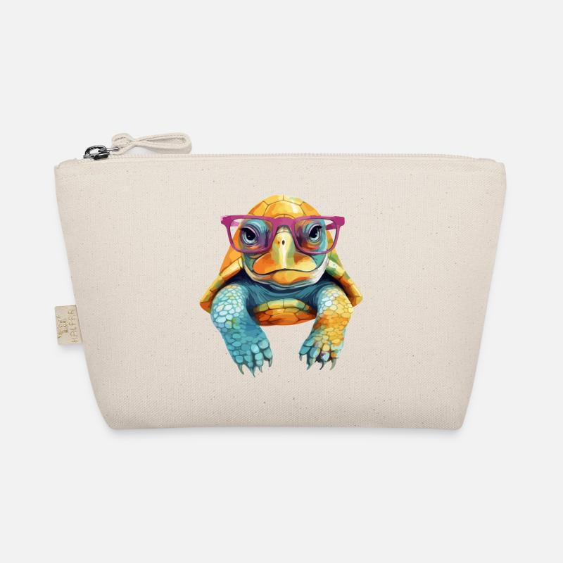 Mino the spectacled turtle Organic Pouch
