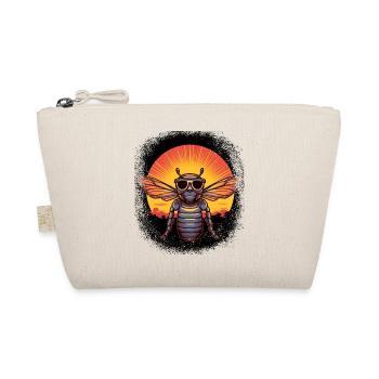 Happy Quote Bee Kind Bee Breeder Beeswax Awesome - Organic Pouch - nature - Front