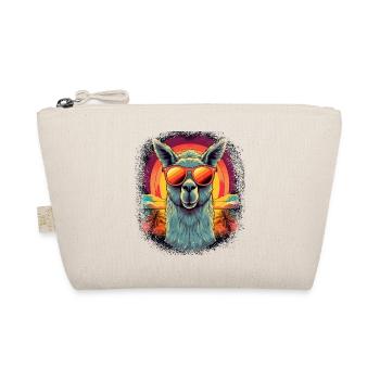 animal love cool beach happy birthday present idea - Bio-Täschchen - Natur - Vorne