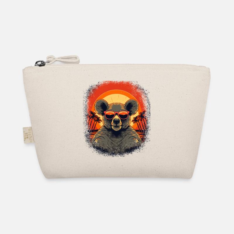 funny adorable christmas cute animals design - Bio-Täschchen - Natur