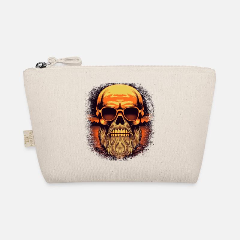 humor sayings present bearded mustache bear Organic Pouch
