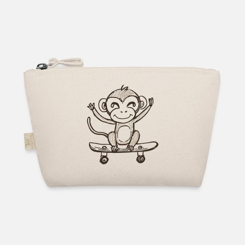 Singe sur skateboard Trousse biologique