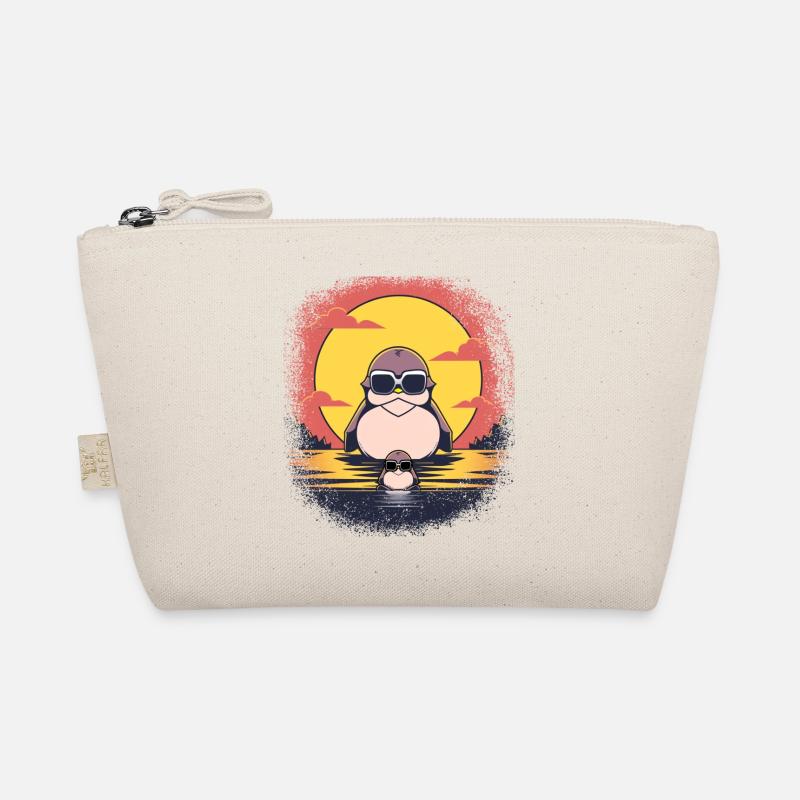 geek gentoo penguin cute penguin choreo couple - Bio-Täschchen - Natur