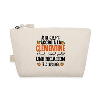 Clémentine Fruit Relation Cadeau Humour Orange - Trousse biologique - nature - Devant