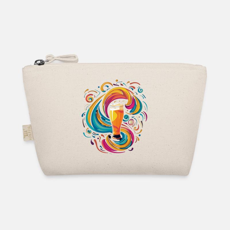 Cool creative colorful beer motif Organic Pouch