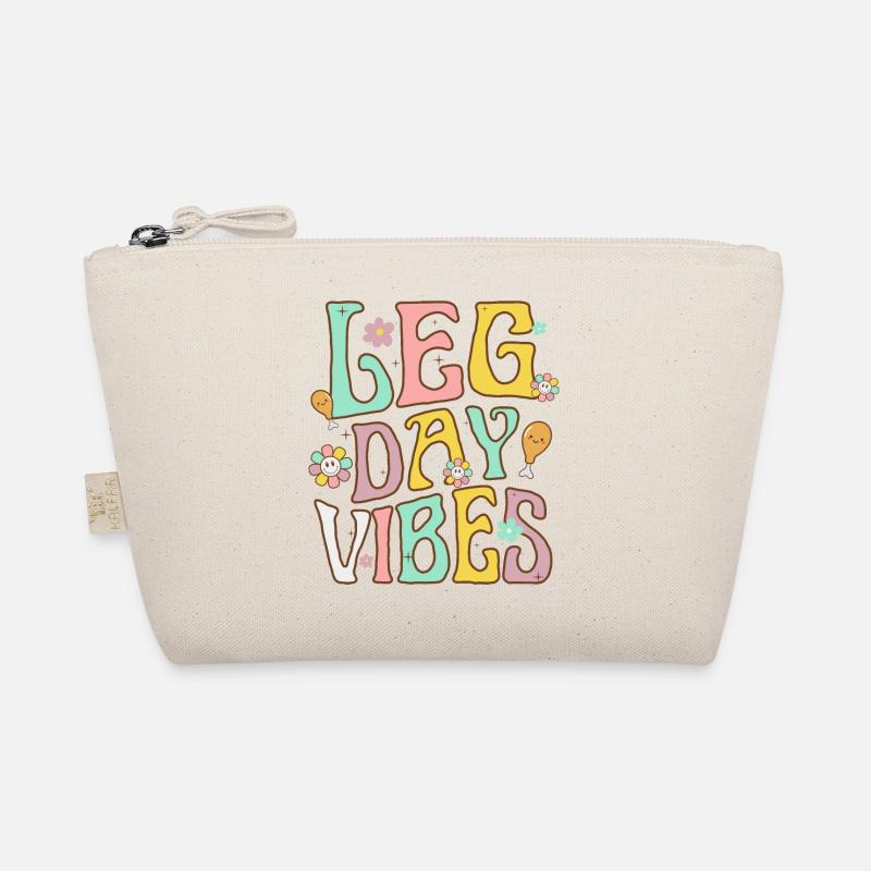 Funny Retro Leg Day Vibes Organic Pouch