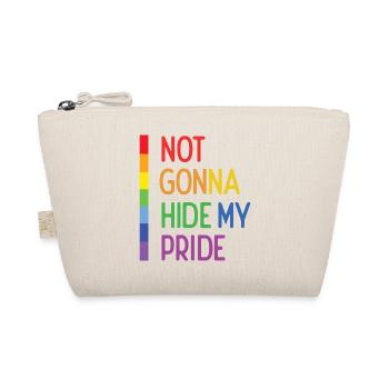 Pride Month LGBTQ - Ich werde meinen Stolz nicht verstecken - Bio-Täschchen - Natur - Vorne