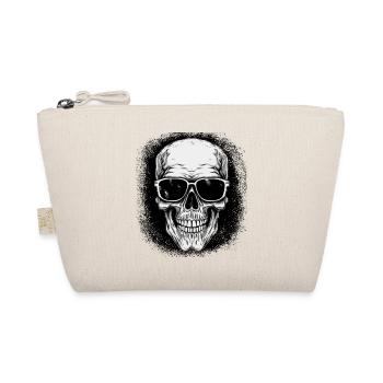 human skeleton present skateboard dead gift idea - Bio-Täschchen - Natur - Vorne
